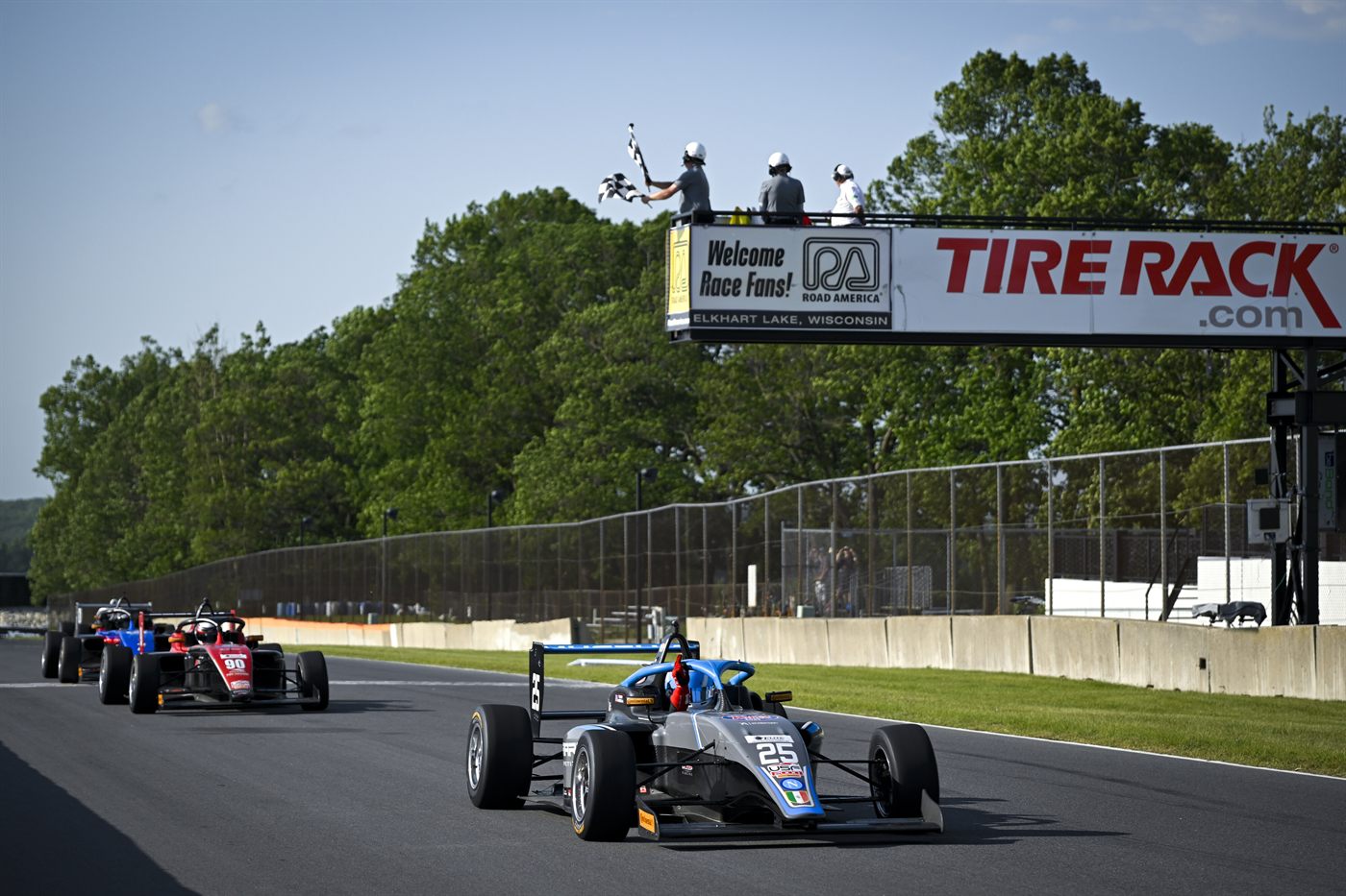 Musella at speed at Road America in 2025.